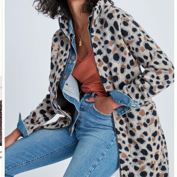Anthropologie Jackets & Blazers - ANTHROPOLOGIE Miena Spotted Wool Sweater Coat